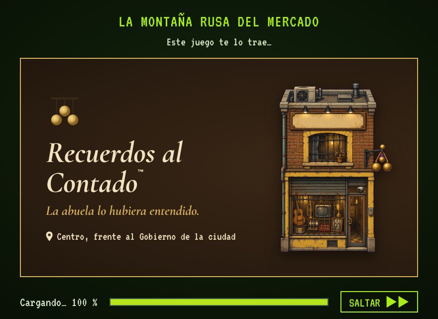 Ejemplo de anuncio en la entrada a una atracción
